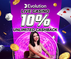 Evo Live Casino 10% Unlimited Weekly Cashback