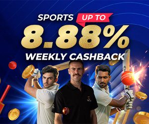 Sports 8.88% Weekly Cashback
