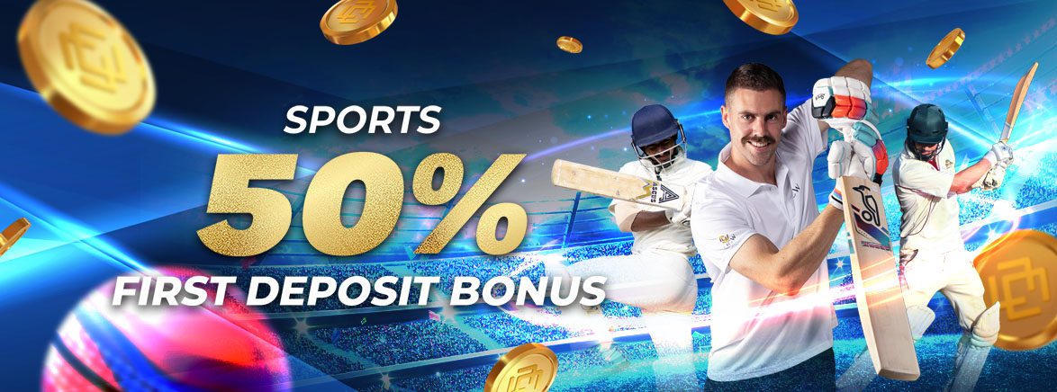 Sports 50% First Deposit Bonus 3,000 BDT Sports 50% First Deposit Bonus 3,000 BDT