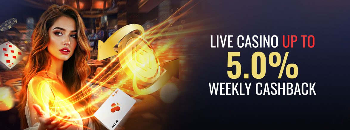 Casino 5% Weekly Cashback